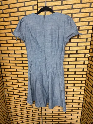 J. Crew chambray cotton dress size 2 thumbnail 2