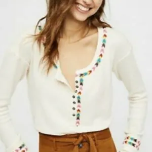 Free‎ People Embroidered Shirt thumbnail 2