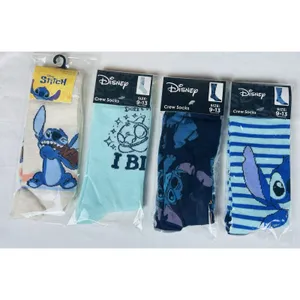 New Lilo & Stitch II Crew Socks Women's Size 6-12 & 9-13 Novelty Disney Movie thumbnail 2