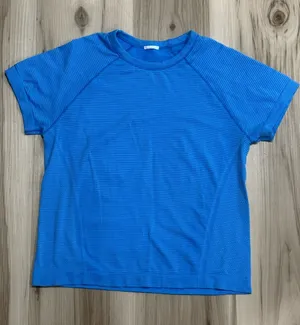 Athleta Momentum Seamless Tee Blue Women’s Medium thumbnail 1