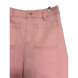 Every Pink Wide Leg Crop Denim Jean Pant size 10 thumbnail 6
