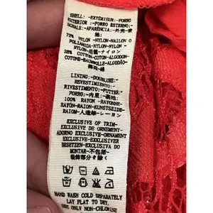 Free People Dress Womens 4 Orange Lace Halter Fit & Flare Short Boho Sundress thumbnail 12