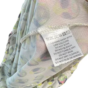 Meshki Nora Mesh Straight Leg‎ Pant Sheer Alien Print Cream Green Size XL thumbnail 12