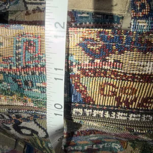 JADE Route 66 Tapestry Tote Bag- 12. x 12in.- Zipper Compartments Vintage thumbnail 8