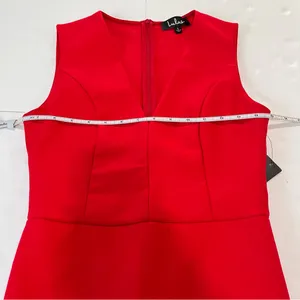 NWT Lulus Be Me Red Sleeveless Bodycon‎ Dress LARGE thumbnail 8