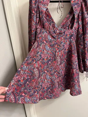 For Love And Lemons Tonya Long Sleeve Mini Dress Size Small thumbnail 10