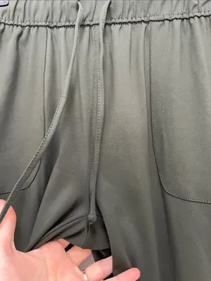 RachelZoe Dark Green Drawstring Pull On Waist Joggers - Size 6 thumbnail 5