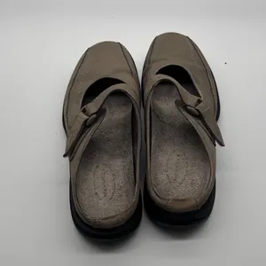 Merrell Topo Clutch Sand Mary Jane Mules Tan Nubuck Leather Clogs Womens 8 thumbnail 8