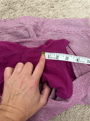 T by Talbots Purple White Stripe Skort Size S thumbnail 8