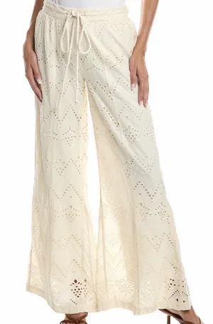 Free People Emma Eyelet Pants thumbnail 1