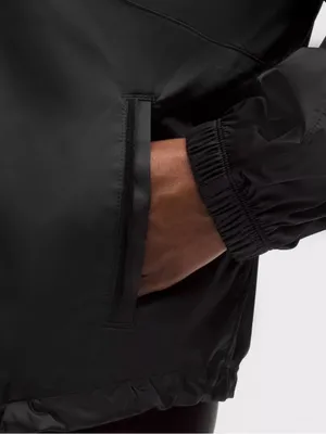 Nwt Lululemon stretch satin flocked training jacket black size small thumbnail 4