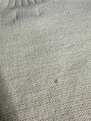 American Eagle Chunky Cable Knit Fringe Sleeve Sweater Small thumbnail 8