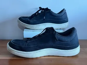 Allbirds Canvas Pipers Black Organic Cotton‎ Low Top Sneakers Womens 10 CP1W10 thumbnail 1