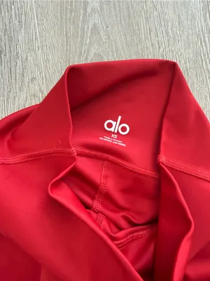 ALO Yoga Red Airlift Full Length Leggings thumbnail 2