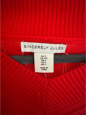 Red Sincerely Jules Sweater Vest thumbnail 2