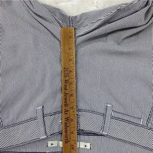 Grane Y2K Seersucker Stripe Low Rise Wide Leg Trouser Pants Blue White Juniors‎ thumbnail 12