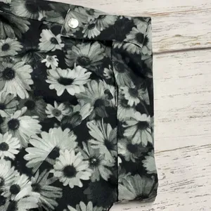 Michael Kors Gray Daisy Cap Sleeve Blouse thumbnail 3
