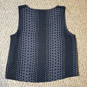Babaton Gray With Black Polka Dots Satin Cami Professional Dressy‎ Casual Tank S thumbnail 2
