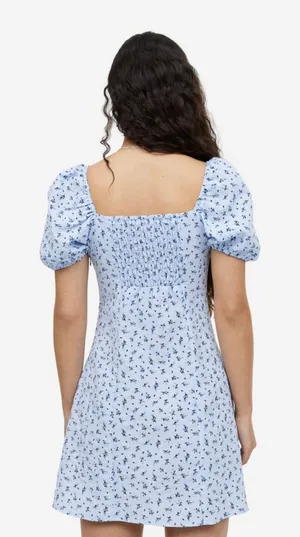 Puff Sleeved Dress thumbnail 4