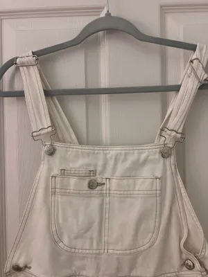 ZARA Denim Romper White thumbnail 2