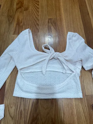 Long sleeve top White Size M thumbnail 2