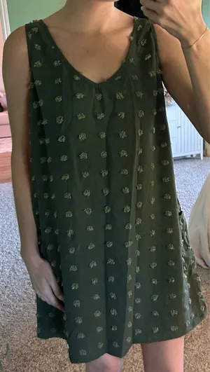 Green Polkadot Mini Dress thumbnail 3