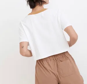 Madewell Camp Resort Ringer Crop Tee Size Medium thumbnail 2