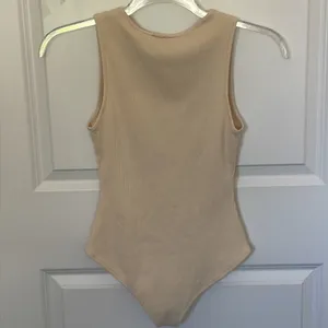 Princess Polly Cream Ribbed Bodysuit 8 thumbnail 2