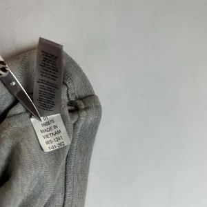 nuuds Womens Long Sleeve Ribbed Boat Neck Top Grey Heather WS-1241 Size M thumbnail 5