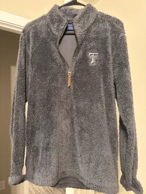 Charles River Apparel Texas Tech Sherpa Quarter Zip thumbnail 1