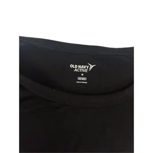 Old Navy Active Womens Black Medium T-Shirt Short Sleeve Stretch thumbnail 6