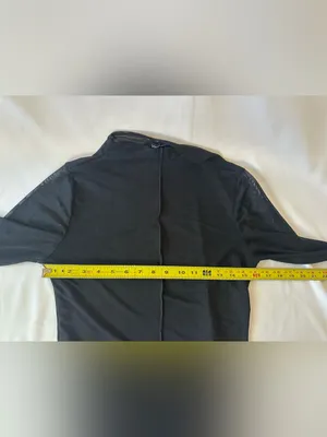 YMI Black Long-Sleeve Mesh Top thumbnail 3