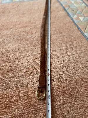 Unisex Belt Brown Genuine Leather 34 Inch thumbnail 3