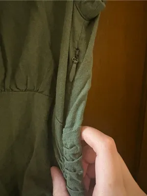 Anthropologie green linen blend maxi shirtdress thumbnail 7