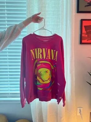 Nirvana Urban Outfitters Crewneck Oversized Sweater S/M thumbnail 2