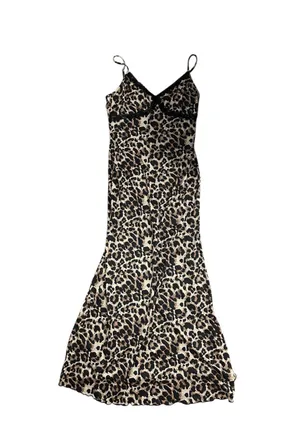 Pretty Little Thing Leopard Print Lace Maxi Dress thumbnail 1