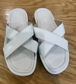 Stuart Weitzman Slide Sandals Women's 8.5 Leather Slip-On Casual Open Toe S61 thumbnail 1
