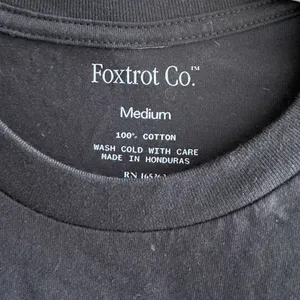 Foxtrot Co. Black and White Menu Graphic T-Shirt, Size Medium thumbnail 8