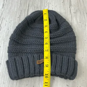Brook + Bay Dark Gray Knit Slouchy Winter Warm Beanie Hat thumbnail 6