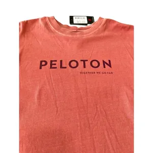 Peloton Everyday Oversized Crewneck Long Sleeve T-Shirt‎ Orange Cotton Small NWT thumbnail 4