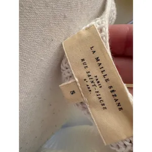 Sézane White Georgia Crochet Camisole Top Size Small thumbnail 5