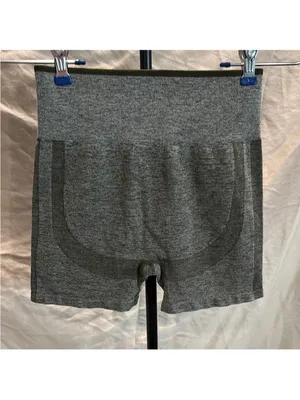 Avia Gray High-Rise Seamless Bike Shorts thumbnail 3