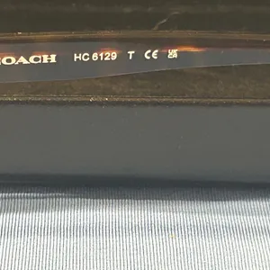 Coach Black and Brown Tortoise Frame Eyeglasses Frame and Coach Hard Case only. thumbnail 5
