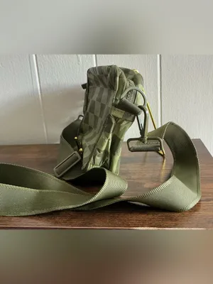 A Waterproof ALOHA Collection Le Tour Army Green Checkered crossbody bag thumbnail 4