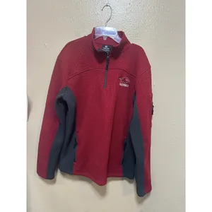 Colosseum Arkansas Razorbacks Womens Pullover Fleece Jacket Size S‎ Red thumbnail 2