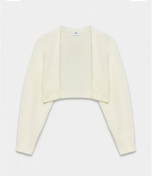 Aritzia TNA Cream Cropped Cardigan  thumbnail 1