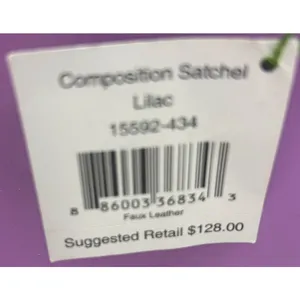 Vera Bradley‎ Women's Lilac Composition Satchel Adjustable Straps thumbnail 7