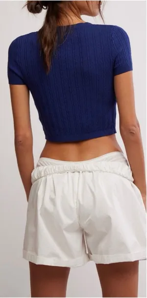 NWT Free People FP Intimately Cassie Cardi - indigo blue navy - Medium thumbnail 1