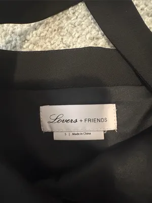 Lovers + Friends Black One-Shoulder Bodycon Dress with Double Strap thumbnail 3