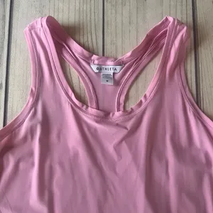 Athleta Pink Scoop Neck Racerback Tank Top thumbnail 3